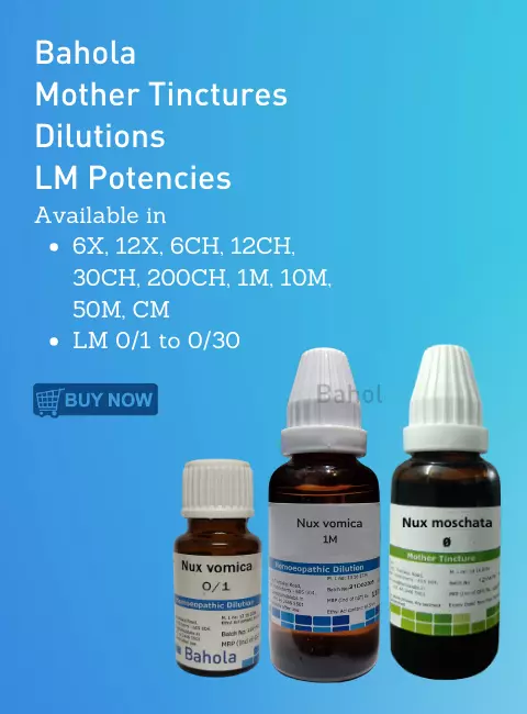 Bahola Mother tincture Dilutions