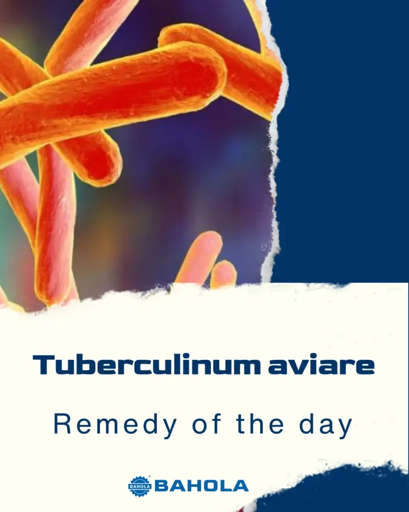Tuberculinum aviare - Materia Medica 4 Tuberculinum aviare homeopathic remedy