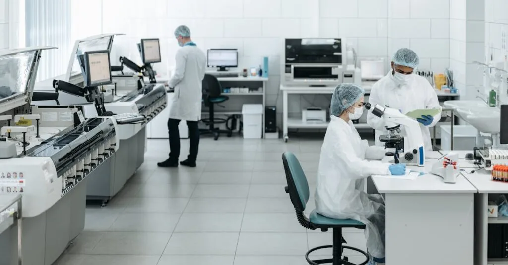 Is Homeopathy Being Studied for Immunity? 1 Researchers in lab coats performing experiments with advanced equipment in a laboratory.